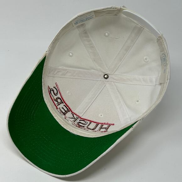 Vintage 90s Nebraska Cornhuskers Hat Cap UNL 3 Bar Line The Game Snapback White - Picture 4 of 15